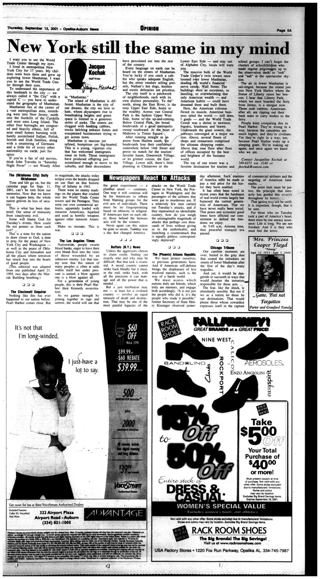 Thursday, Sept. 13, 2001